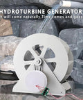 Portable Micro Hydro Generator 50W To 100W With Quiet Belt Drive Turbine Low Speed Water Wheel Hydroelectric for off-grid setups
