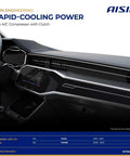 Premium Aftermarket AC Compressor With Clutch heavy duty auto air conditioning replacement for Kia Forte dashboard detail.