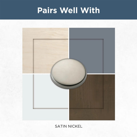 Brushed Nickel Cabinet Handles 10 Pack 3 Inch Center To Center Drawer Pulls for Kitchen Cabinets Doors and Dressers with color samples.