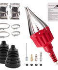 Universal CV Joint Boot Installation Tool Kit With 2 CV Boots Fits 26mm To 34mm Shafts Premium Silicone Seals Out Dirt And Moisture