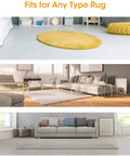 Double Sided Non Slip Rug Tape Set 16 Pieces Reusable And Washable Keeps Rugs Flat On Various Flooring in Living Spaces