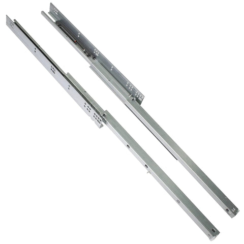 Silent Undermount Drawer Slides 21 Inch Full Extension With Soft Close For Five Eighth Inch Thick Drawer Boxes Smooth As Silk Glide Heavy Duty And Easy Install No Squeaks, zinc steel pair