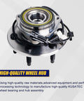 Front Wheel Bearing And Hub Assembly Set For Chevy Avalanche 1500 Tahoe Express 1500 And 2500 Cadillac Escalade ESV EXT AWD GMC Savana 1500 2500 AWD 6 Lug With ABS on white background