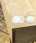 160 Piece Heavy Duty Patio Furniture Glides With Tough As Nails Chair Leg Caps Weather Resistant Foot Pads on wood table