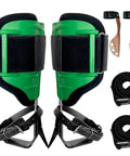 Built Tough Tree Climbing Spikes Set With Adjustable Straps And Spike Protectors, 350 Lb Load Capacity, Green Alloy Steel