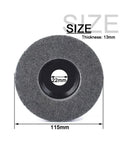 Nylon Fiber Polishing Disc For Angle Grinders 115mm Nonwoven Abrasive Wheel Removes Oxidation And Stains Delivers Matte Finish