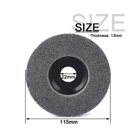 Nylon Fiber Polishing Disc For Angle Grinders 115mm Nonwoven Abrasive Wheel Removes Oxidation And Stains Delivers Matte Finish