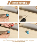Installation steps for Two Pack Ceramic Cabinet Knobs 1.4 Inch Round Drawer Pulls With Mounting Screws Dope Modern Orange Cabinet Hardware