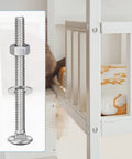 Stainless Steel Carriage Bolt Kit 50 Sets One Quarter Twenty Thread Three Inch Round Head Square Neck Bolts With 50 Hex Nuts And 50