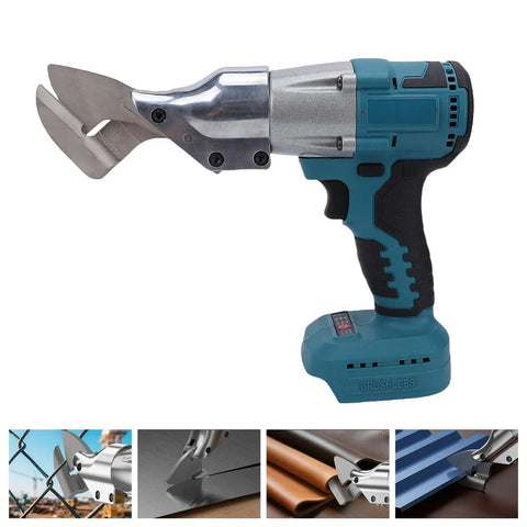 Hamwesh Cordless Metal Shears Electric Sheet Metal Cutter With 360 Rotating Head Variable Speed Scissors for cutting metal and leather.