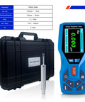 Portable Surface Roughness Tester and Profilometer with 0.001 µm Resolution shown with case and probe.