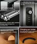Heavy Duty EV Charger Outdoor Enclosure Wall Mount Lock Box For Level 2 Charging Station features soft rubber pads and a combination key lock.