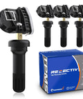 Chevrolet TPMS Sensor Set Of 4 315MHz Tire Pressure Monitoring Sensors Pre Programmed For Easy Install And Quick Vehicle Relearn Replacement Kit Plug And Play Ready Fits Most GM Chevrolet Cars And SUVs With Any TPMS Tool, 4-pack sensors