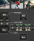 Diagram of 3 In 1 Ebike Light And Horn Switch With Turn Signal For Electric Bikes And Scooters Headlight On Off Control