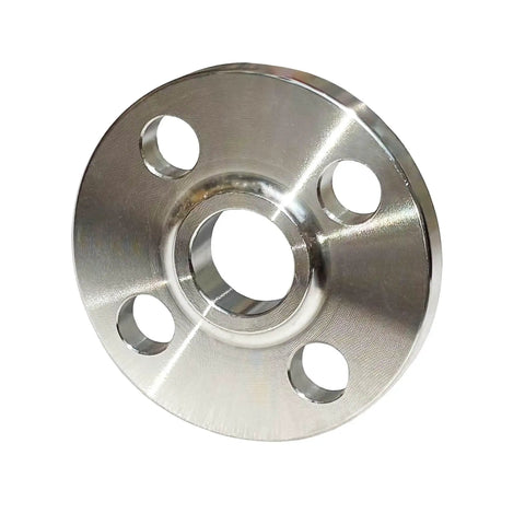Carbon Steel Slip On Flange Three Quarters Inch With Neck Forged Raised Face Class 150, front view for engineering and piping projects.