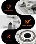 Close-up of Tesla Front Wheel Hub Bearing Assembly Drop In Replacement for Model 3 2018 2019 2020 2021 2022 and Model Y 2020 2021 2022 AWD