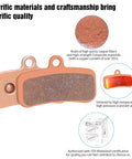 25 Pairs Beefed Up Sintered 4 Piston Metal Bike Brake Pads for Ebike and Electric Scooter with copper fibers and high-pressure sintering.