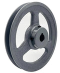 Single Groove Belt Pulley With Five Point Nine Five Inch Outer Diameter And Five Eighth Inch Bore Cast Iron Motor Pulley For V Belt Sections A AX 3L 4L Heavy Duty Built To Last Standard Keyseat Three Sixteenth By Three Thirty Second