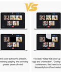 Straight Up Slick Laptop Camera Cover Slide Three Pack Webcam Privacy Protector Ultra Compact plastic covers in video call comparison