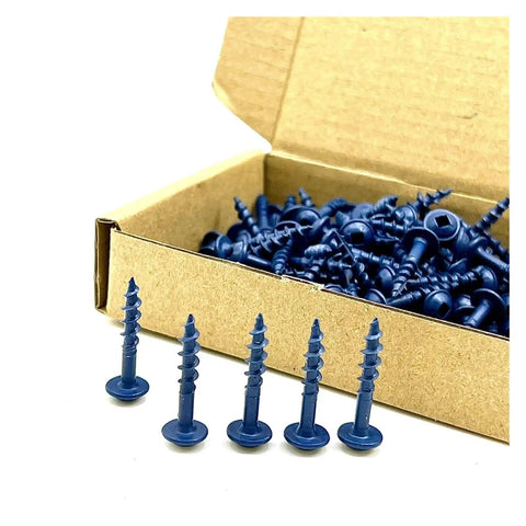 Box of Go To 100 Piece Pocket Hole Screws Set For Woodworking, Coarse Thread, Square Drive, Washer Head