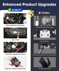 Hands On Motion Sensing Glove For Kids Wireless Robotic Arm Kit With ESP32 Encoders And Accelerometer Arduino Python ACECode Compatible Gesture Control For 8 To 12 Year Old Makers, ergonomic grip