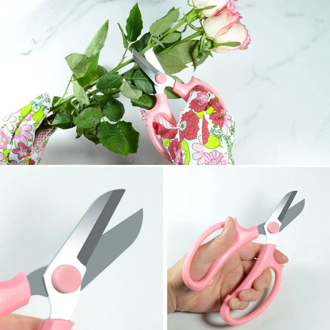 Rose Thorn Tools Set With Rose Leaf Thorn Strippers Pruning Shears Pink Garden Gloves And Florist Scissors For Easy Thorn Removal And Pruning In The Garden Kit For Easy Rose Care At Home