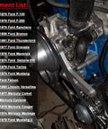 All In One Ford Small Block V Belt Pulley Kit with Alternator Crankshaft and Water Pump on Ford Engine