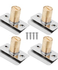 4 Pack Adjustable Stainless Steel Ball Catch Door Hardware With Strike Plate For Wooden Room Doors, Silent Latch Design, Easy Install, Built To Last, Sleek Black Finish