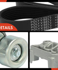 All-In-One Serpentine Belt Drive Kit For Toyota Camry 2007-2011, includes belt, tensioner, and idler pulleys close-up