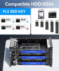 Image showing M.2 SSD key compatibility for Beefy Hybrid Storage Rig Housing Two Sata Drives Alongside Triple M.2 NVMe Slots.