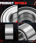 Beefed Up Front Wheel Bearing Hub Assembly Fits Porsche Cayenne XJ Range Rover Evoque Velar Sport Discovery Touareg And More Exact Fit Replacement For SUVs And Crossovers Built To Last, close-up view of metal components