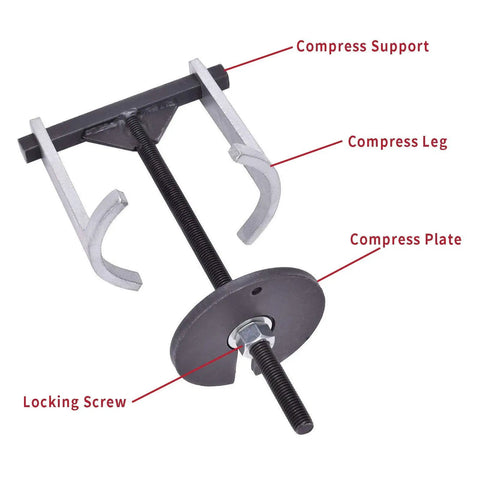 Two Leg Handy Automatic Transmission Clutch Spring Compressor Kit with labeled parts