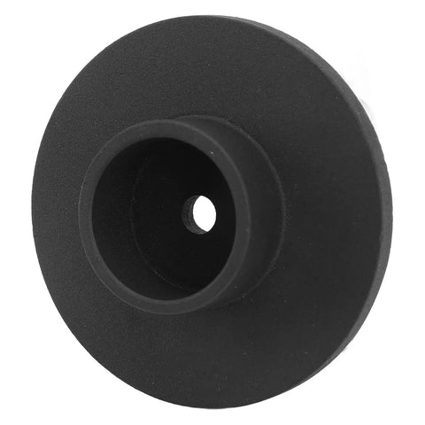 Beefy Bottle Jack Lift Pad High Strength 6 Ton Pad For Bottle Jacks Non Slip Saddle Pad That Improves Lifting Safety And Stability Fits Saddle Iron Material, black round top view