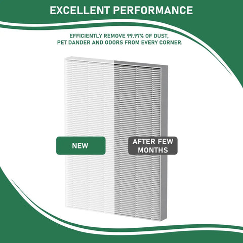 AeraMax 300 True HEPA Replacement Filter 3 Pack Compatible With Fellowes AeraMax 290 300 DX95 filter performance comparison