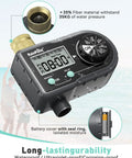 Three Program Garden Hose Sprinkler Timer With Brass Inlet Rugged Weatherproof Water Controller For Automatic Irrigation Of Lawn And Yard 1 Outlet System with digital display and dial.