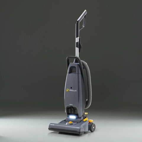 Prolux Phantom Pro Commercial Upright Vacuum With HEPA Filtration And Bagged Design Offering High Suction Power For Deep Cleaning. This Lightweight 12Lb Beast Is Perfect For Business And Professional Use, Featuring Onboard Tools And Easy Handling For