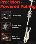 Heavy Duty Locking Pliers And Nine Point Eight Inch Slide Hammer Combo With Quick Release Swivel Connector demonstrated in use.