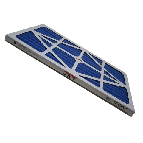 24x12x1 Electrostatic Outer Air Filter for AFS-1000B and AFS-1000C, 5-Micron Filtration, white frame, angled view