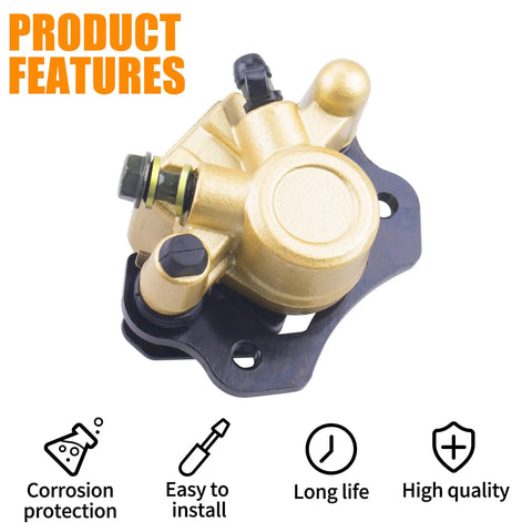 Beefy Universal Brake Caliper Kit For 50cc To 250cc ATVs Go Karts Quads And Dune Buggies, Easy Bolt On Replacement, product features shown
