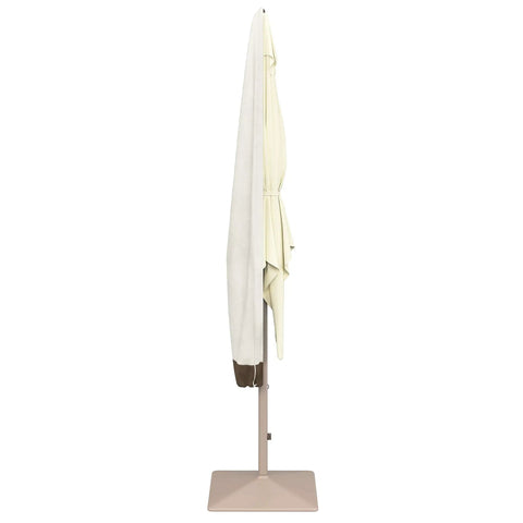 Outdoor Patio Umbrella Cover Rainproof and UV Resistant Fabric With All Season Protection Beige and White 7 By 23 By 76 Inches Weatherproof Cover for Outdoor Use, side view.