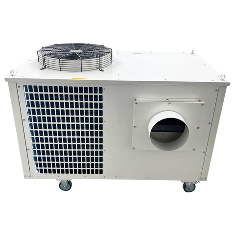 Heavy Duty Industrial Spot Cooler Air Conditioner Commercial Portable Cooling Unit with fan and vent for outdoor use.