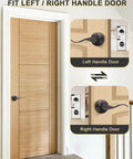 Two Pack Single Sided Dummy Door Handle In Oil Rubbed Bronze No Fuss Easy Push Pull For Closet Or Pantry Right Handed Interior Door Lever Non Turning Dummy Knob on wood door