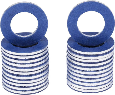 Aluminum Oil Drain Plug Gasket Kit 24 Pcs Replacement Seals Pro Grade Fits Toyota Lexus Scion Crush Washer Style