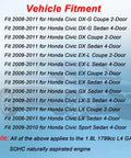 Vehicle fitment list for Heavy Duty L4 Engine Serpentine Drive Belt For 2006 2011 Honda Civic 1.8 Liter