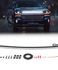 Grille LED Light Kit For Silverado 2014 2015 2016 2017 2018 Front Grill Accent Lights Daytime Running Lights installation kit