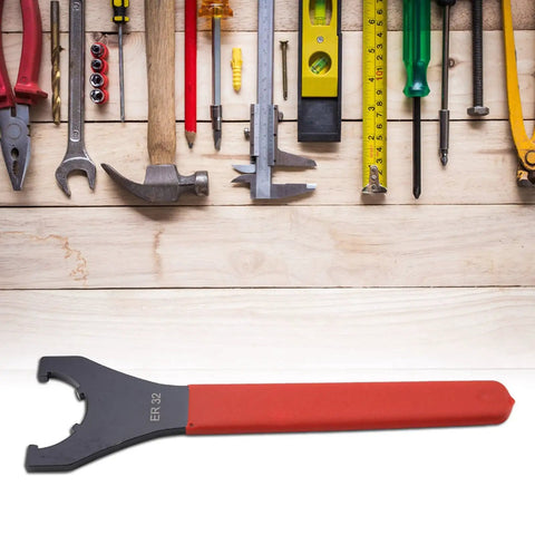 Spanner Clamping Nut Wrench For ER32 Collet Nuts Red Rock Solid Precision Collet Chuck Wrench For CNC Milling Lathe