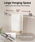 Brushed Gold Bathroom Accessories Set 24 Inch Towel Bar Wall Mounted 5 Piece Dope Durable 304 Stainless Steel Modern Hardware Kit with towel