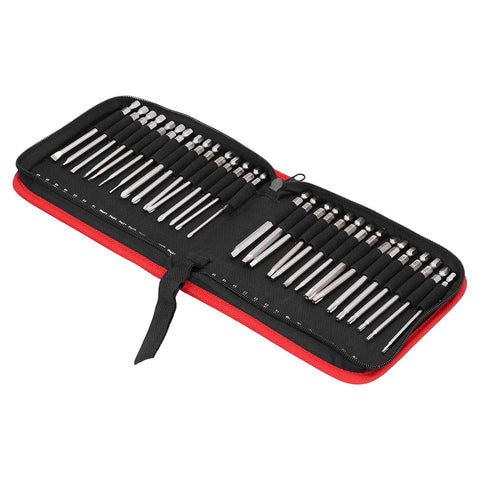 Kick Back And Crunch These 30 Pcs Screwdriver Bit Set With S2 Super Steel Featuring Mighty Magnetic Hold For Electric Drivers And Rechargeable Drills Perfect For Tough DIY Tasks And Tight Spots Without Slippage. 30-piece S2 steel bit set in zip case