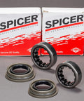 All In One Wheel Bearing And Seal Kit For Jeep Dana 35 Rear Axle Fits YJ TJ XJ 1990s Models shown with gaskets and hardware