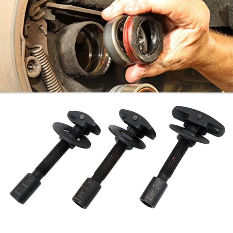 Heavy Duty Rear Axle Bearing Puller Tool Slide Hammer Extractor Kit With Three Sizes Plus Portable Case Makes Your Garage Hustle Go Faster On Any Vehicle And Keeps Setup Tidy For Simple Car Work By Beginners. rear axle bearing puller set, 1-2 7/8 inch steel tools